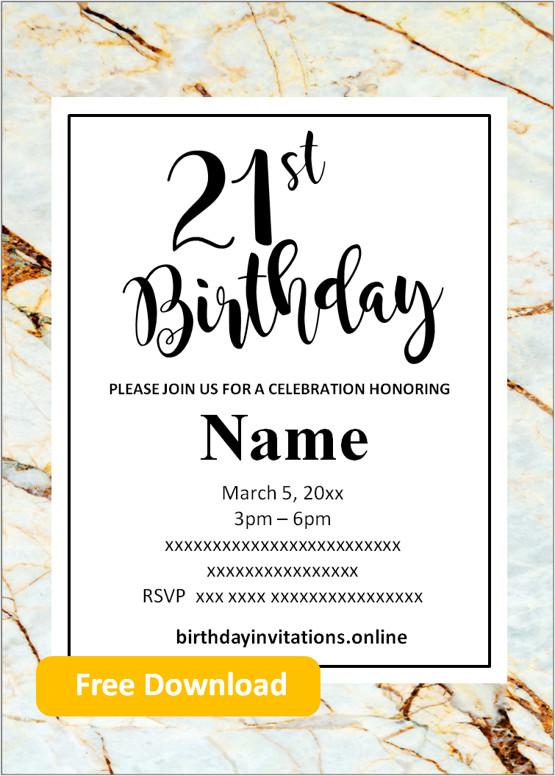 Free Printable 40th Birthday Invitations Templates Party Invitation