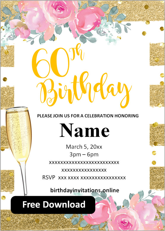 surprise 60th birthday invitations