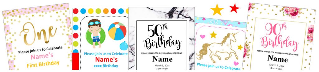 Birthday Invitations Banner