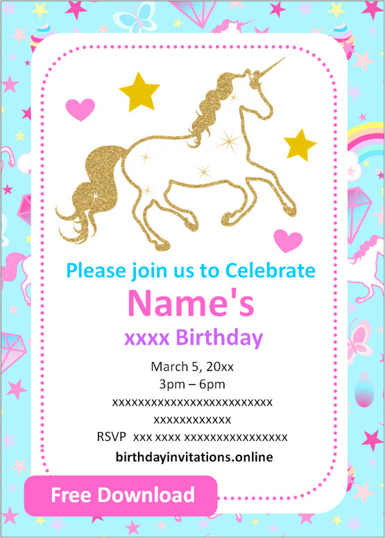 Birthday Invitation | Free Printable Party Invitation Templates 🎉