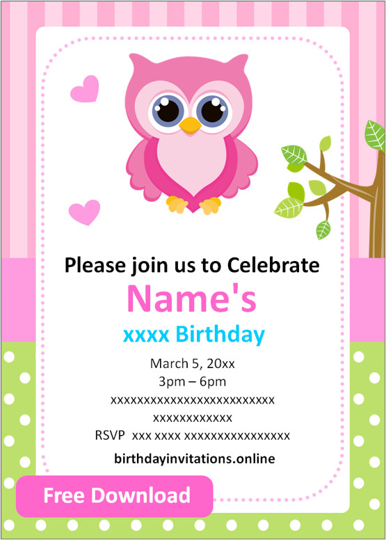 online birthday invitations