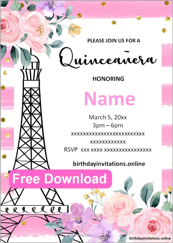 quinceanera invitations