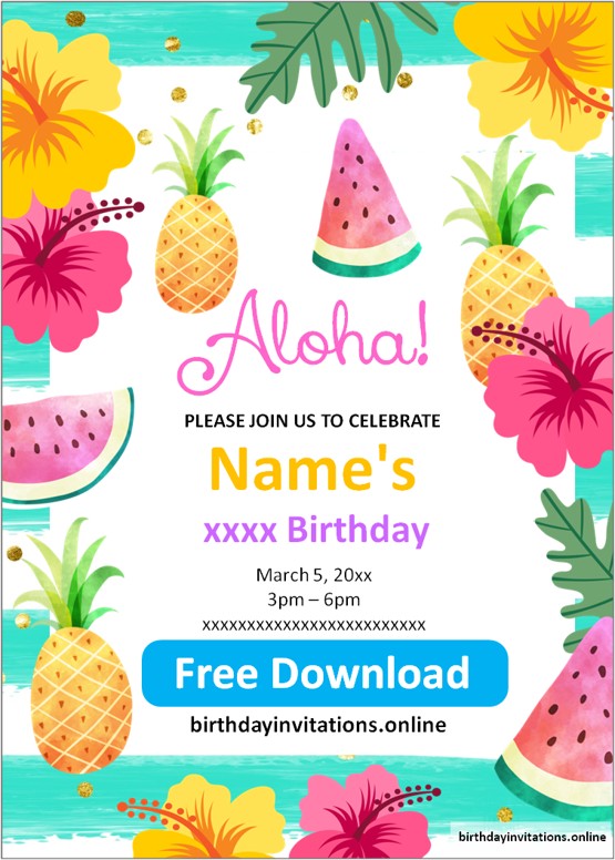 birthday invitations for kids