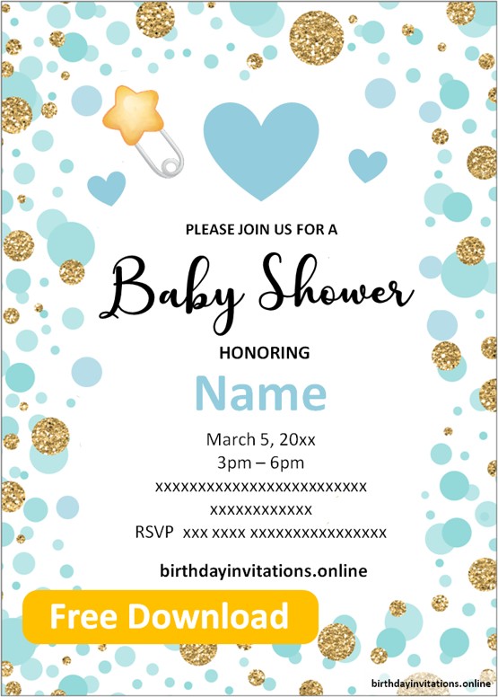 Baby Shower Invitations Boy Birthday Invitations