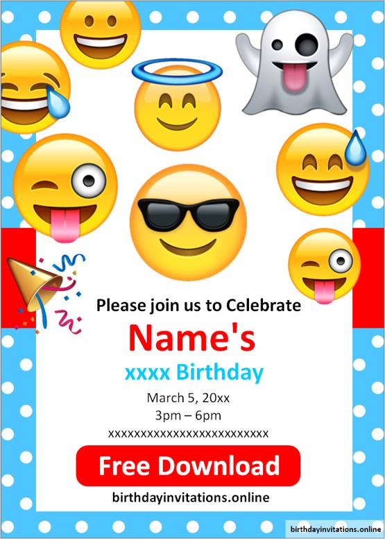 Emoji Invitations