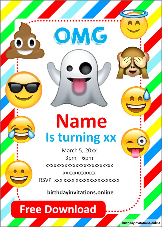 birthday invitations free