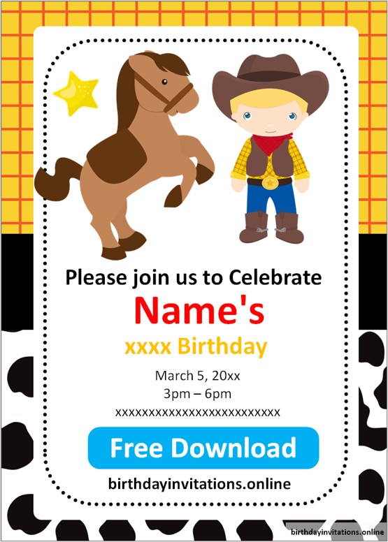 free printable birthday invitations