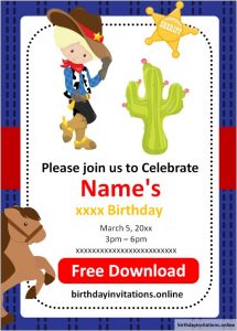 FREE Printable Boy birthday invitations Templates | Party Invitation