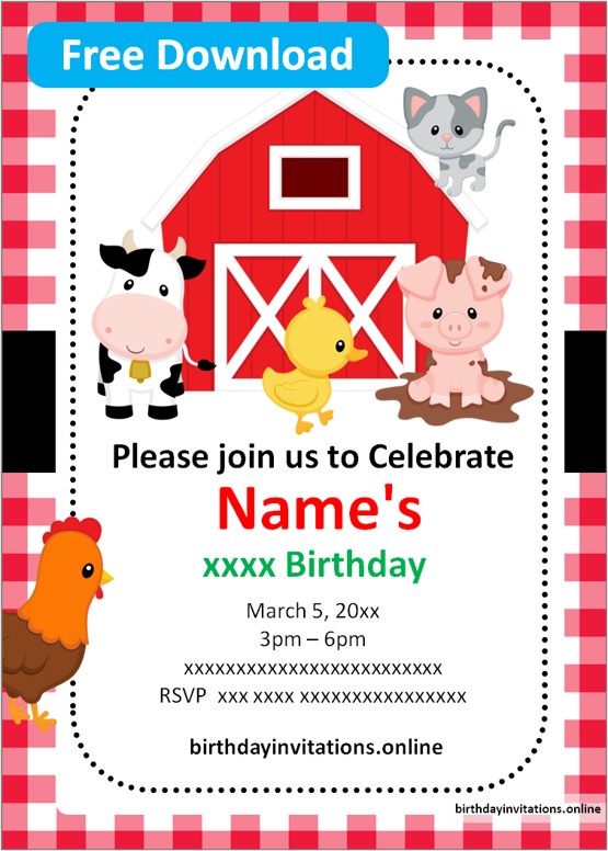 farm invitations