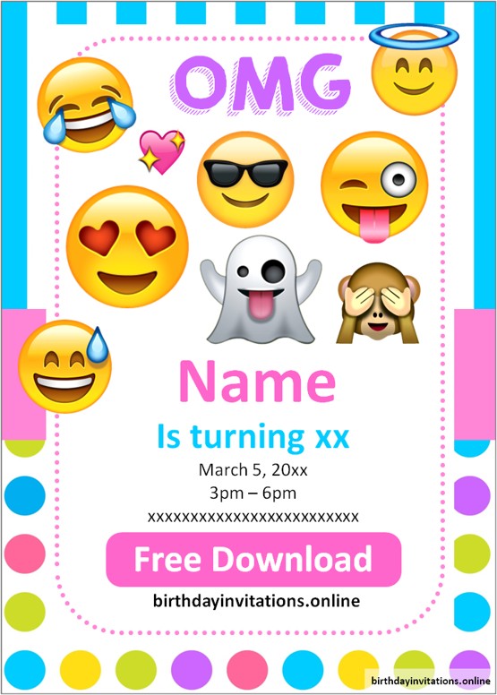 party invitation emoji