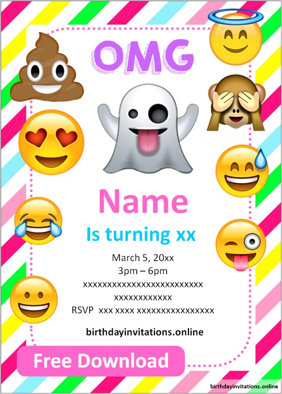 birthday invitations