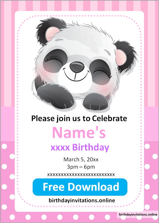 birthday party invitations