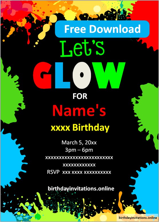 free printable birthday invitations