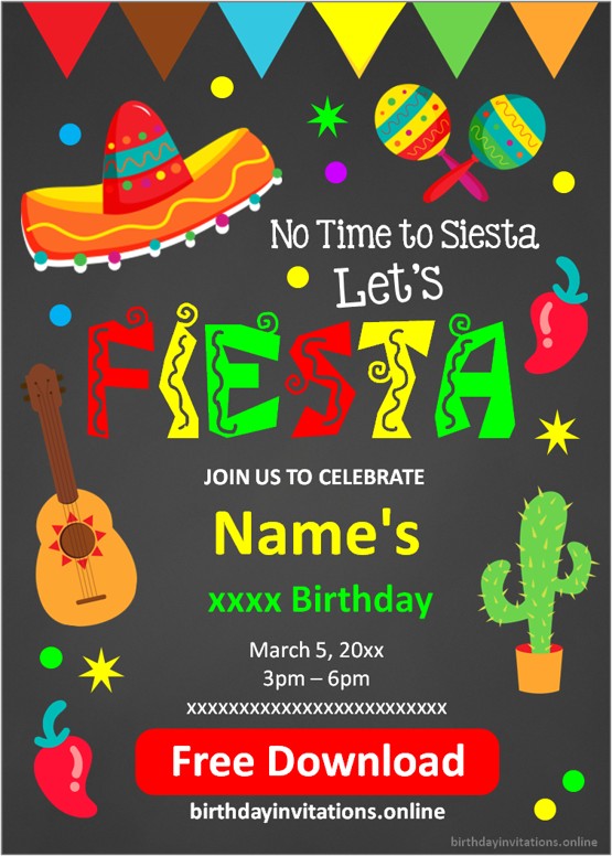 Fiesta Invitations