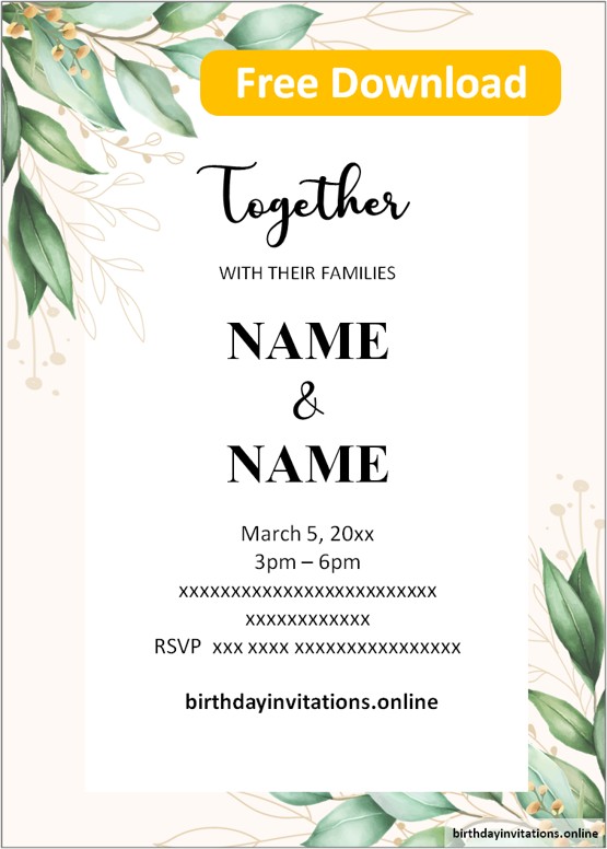 wedding invitations examples