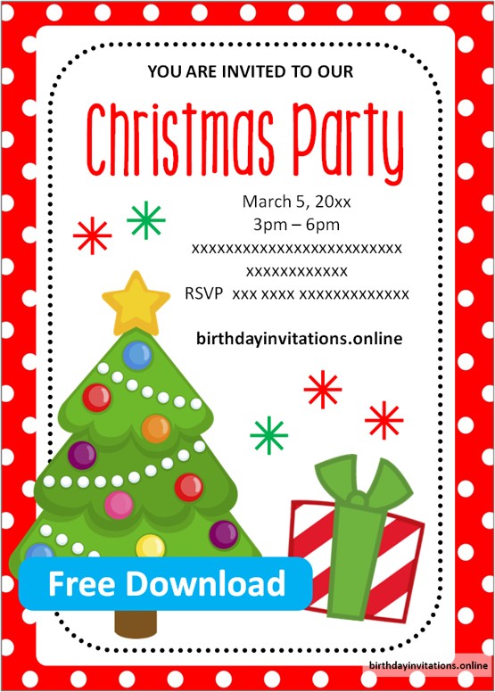 Christmas Party Invitations Birthday Invitations