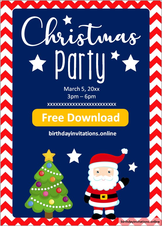 Christmas Party Invitations Birthday Invitations