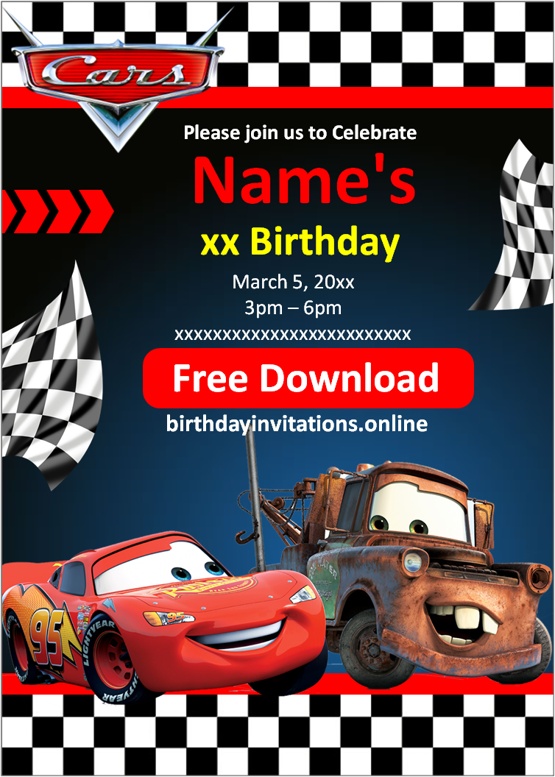 Cars Invitation