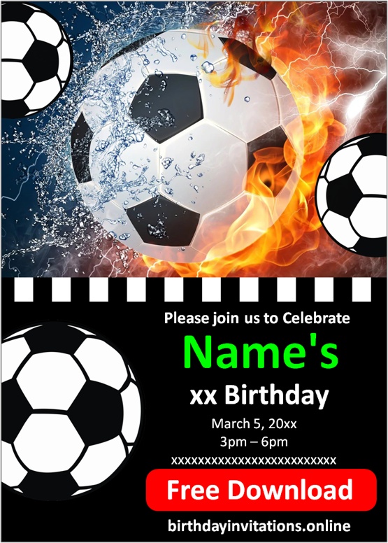 Soccer Invitation