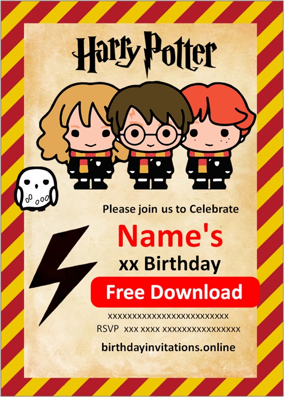 Harry Potter Invitations