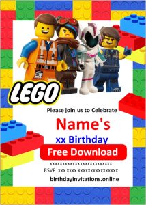 LEGO Birthday Invitations Birthday Invitations