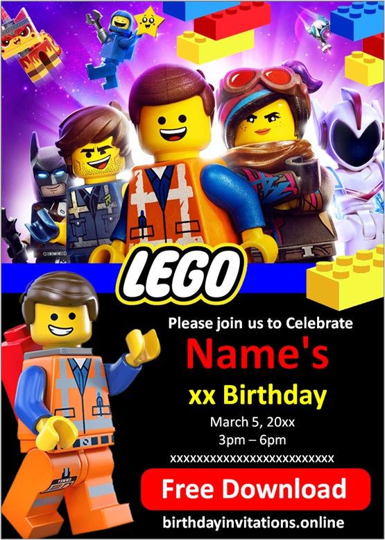 Lego Invitation