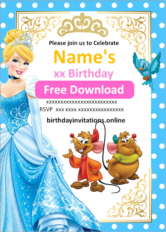 Cinderella Invitation Templates