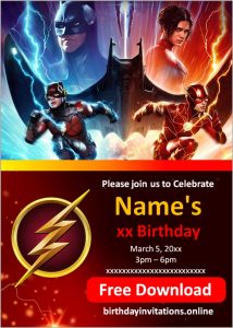 Flash Invitations Birthday Invitations