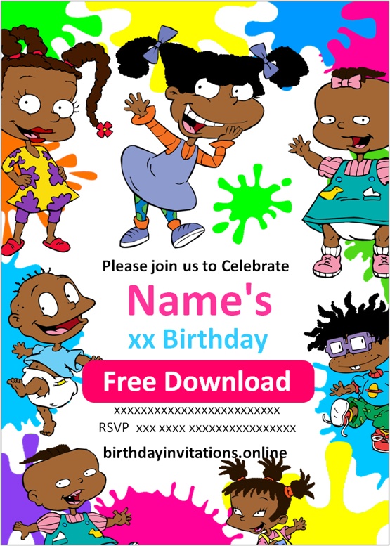 Rugrats Invitations Birthday Invitations