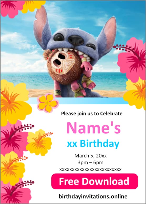 Lilo and Stitch Invitations